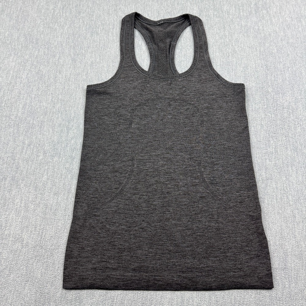 Lululemon Tank Top Womens 4 Gray Heather Swiftly‎ Tech Racerback Yoga Training
